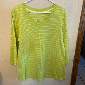 Long sleeve striped top